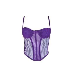 y2k mesh bustier corset top